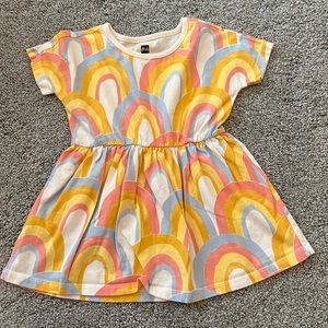 Tea 2T cotton rainbow dress